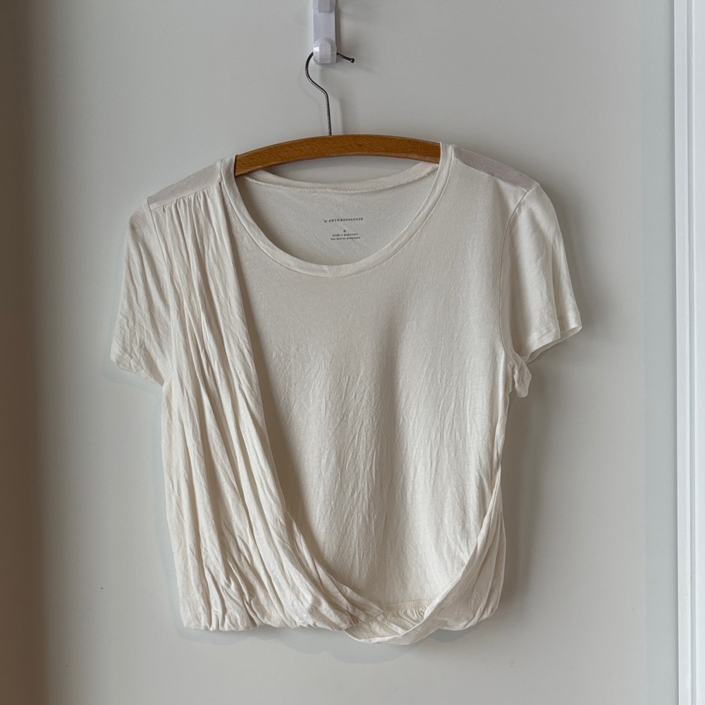 Anthropologie wrap tee